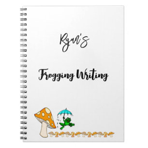 Cahier Champignon d'Écriture de Grenouillage