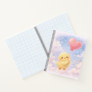 Cahier Charmant Alma avec Ballon en Forme de Cœur