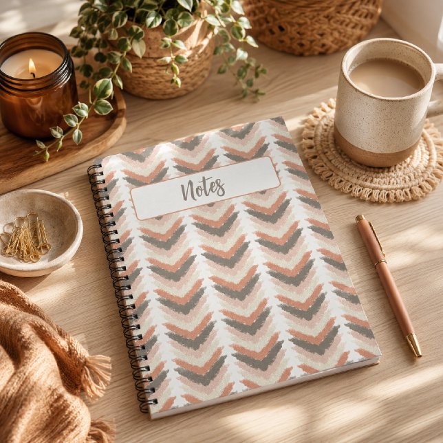 Cahier Chevron Boho (Boho Chevron Notebook)