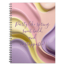 Cahier classique au graphisme élégant