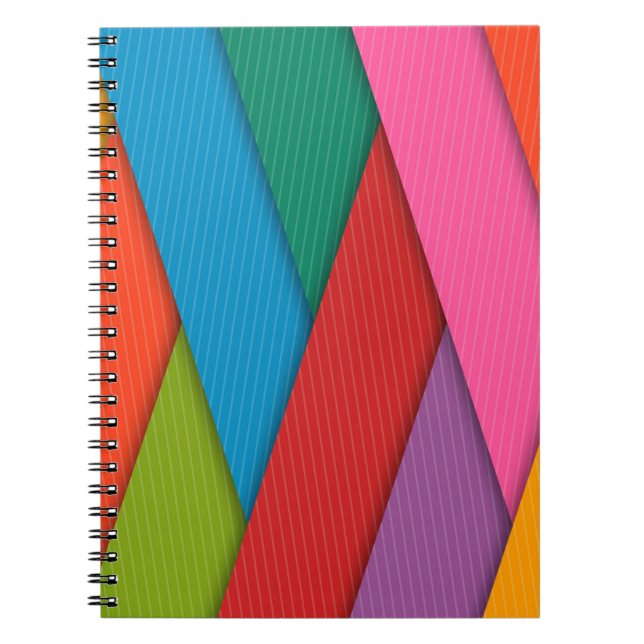 Cahier Coloré Abstrait (Devant)