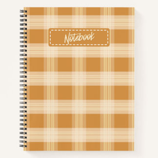 Cahier Cosy à Carreaux Plaid Automne Chaud Modèle 