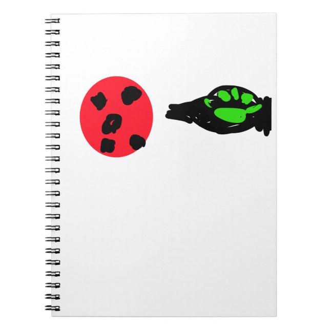 Cahier d'Abstract coccinelle et empreintes de patt (Devant)