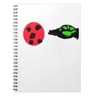Cahier d'Abstract Ladybug et Empreintes de Patte