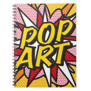Cahier de bande dessinée rétro d'art POP moderne