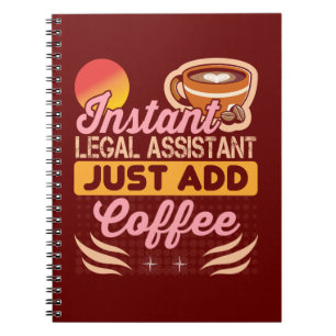 Cahier de café Cadeau pour assistant juridique