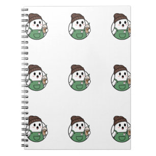 Cahier de café fantôme mignon