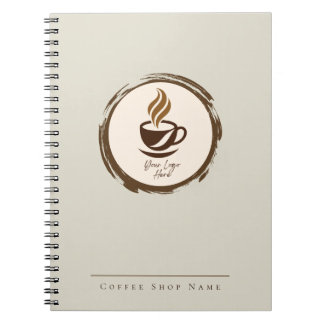 Cahier de café personnalisé avec logo