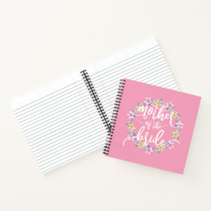 Cahier de calligraphie pour la mère de la mariée  