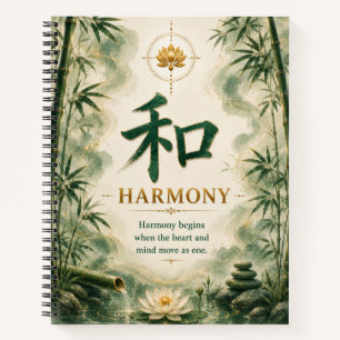 Cahier de caractères chinois Harmonie (和)