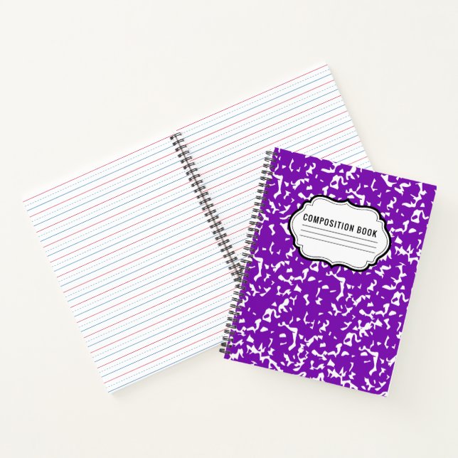 Cahier de composition à motifs  (Intérieur)