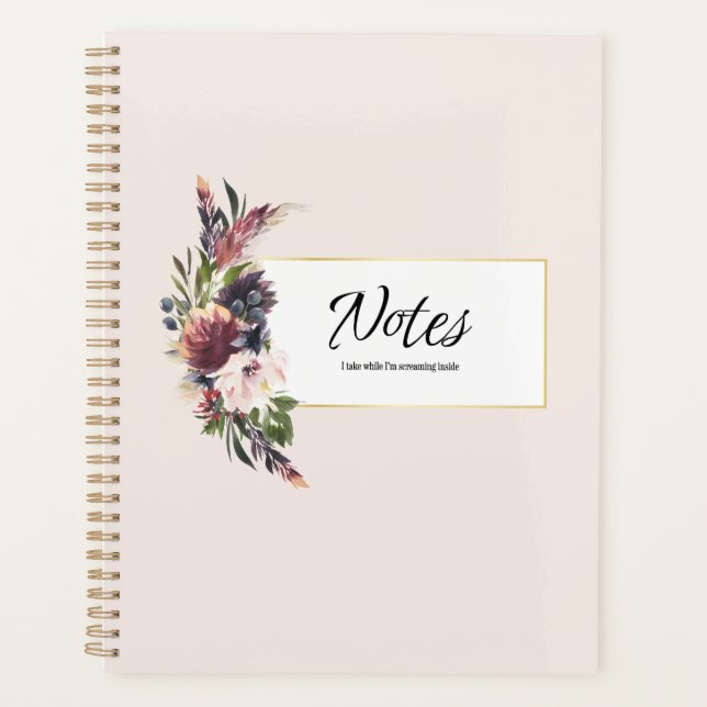 Cahier de cris intérieurs (Devant)
