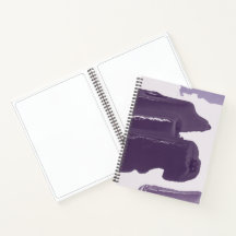 Cahier de croquis de design de peinture violette