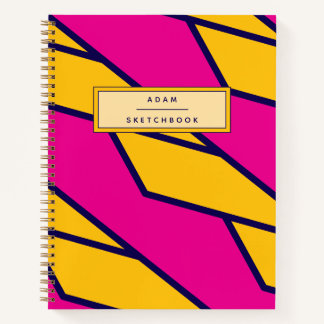 Cahier de croquis en spirale nom personnalisé