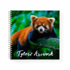 Cahier de croquis Panda Rouge