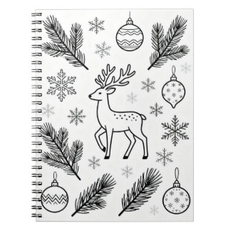 Cahier de dessin de flocons de neige