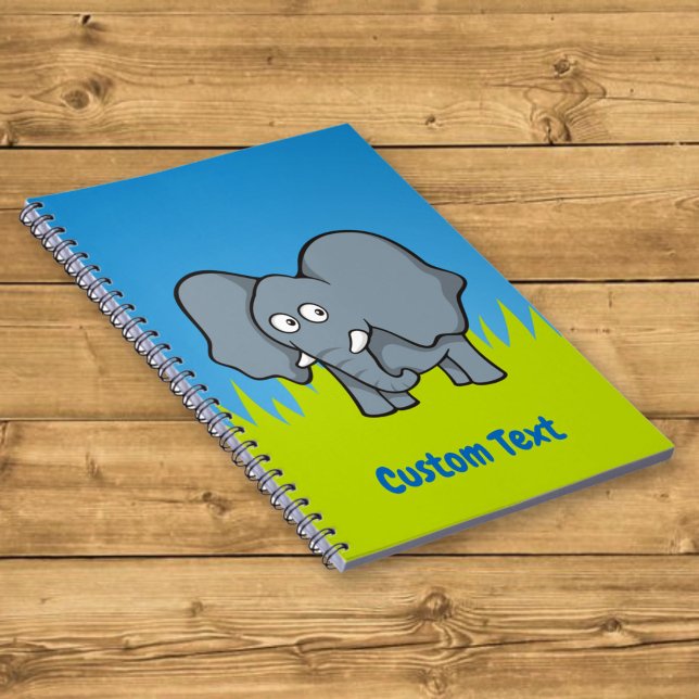 Cahier de dessin d'éléphant gris (Créateur téléchargé)
