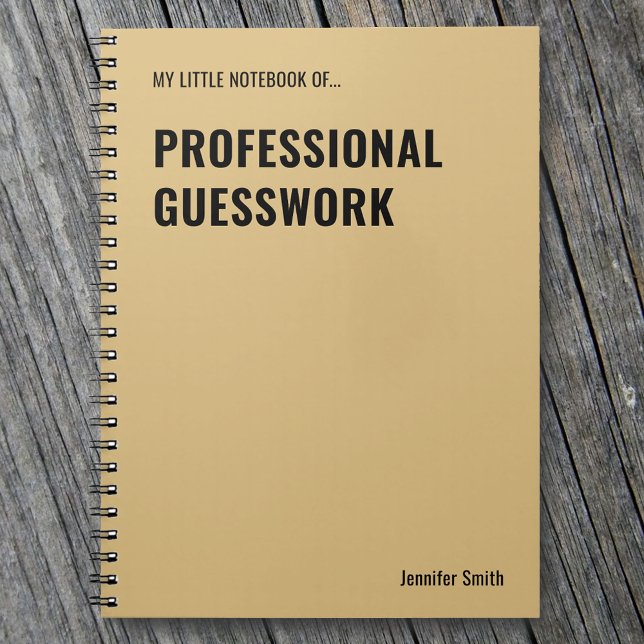 Cahier de devinette professionnelle drôle (Créateur téléchargé)