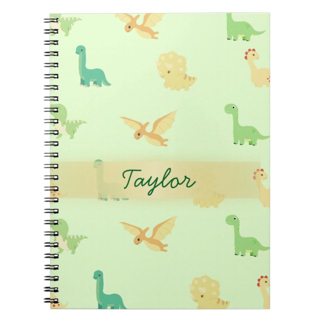 Cahier de dinosaures pour enfants – Journal jurass (Devant)