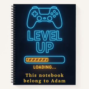 Cahier de gamer personnalisé pour garçons