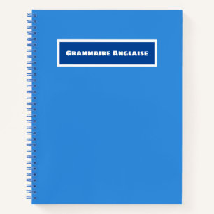 Cahier de grammaire anglaise