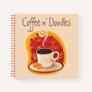 Cahier de gribouillages autour du café