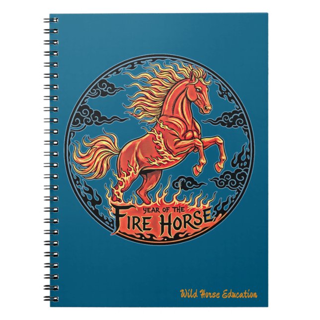 Cahier de l'Année du Cheval de Feu (Devant)