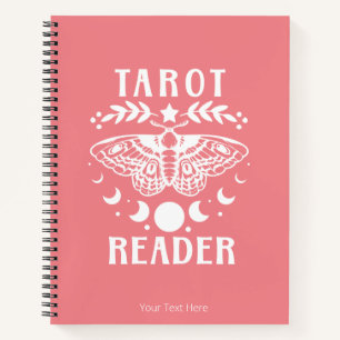 Cahier de lecture de tarot phase lunaire papillon
