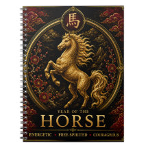 Cahier de luxe du zodiaque chinois de l'année du C
