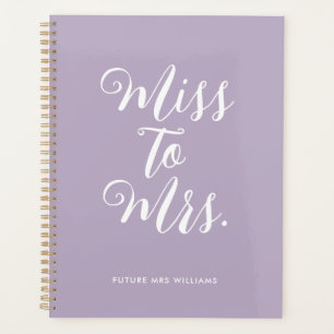 Cahier de mariage simple moderne de Mlle à Mme