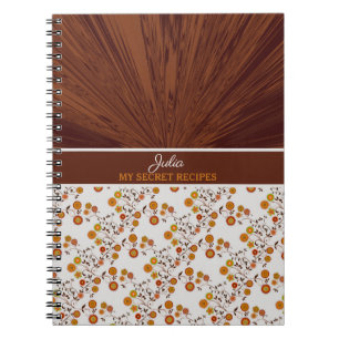 Cahier de Mes Recettes Secrètes Satin/Chocolat Fle