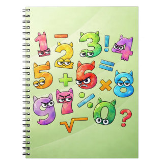 Cahier de nombres de mathématiques colorés pour l'