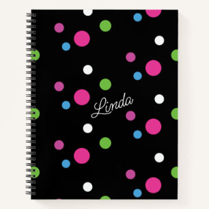 Cahier de notes à points lumineux colorés