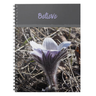 Cahier de notes à spirale Fleur de Prairie Violett