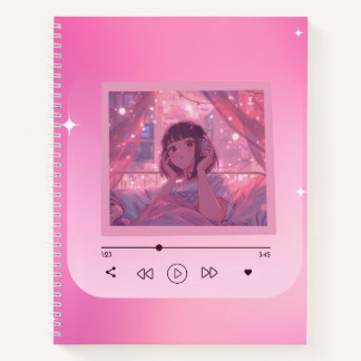Cahier de notes Anime Lo-fi Girl Music Player