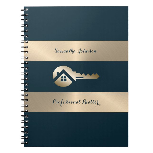 Cahier de notes Blue Spruce Real Estate de Gold Ke (Devant)