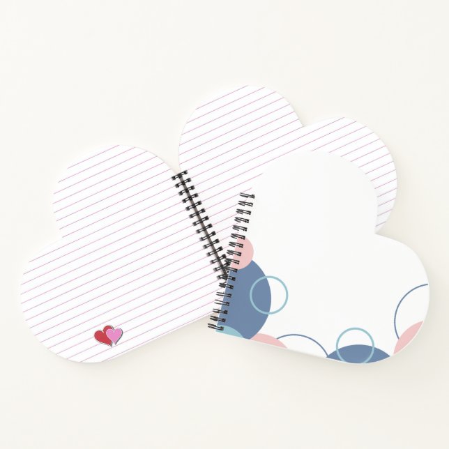 Cahier de notes élégant avec un design de cercles  (Intérieur)
