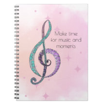 Cahier de notes en clé de sol Melody in Line & Col