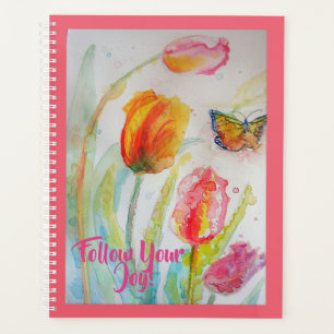 Cahier de notes Fleurs de Tulipe Tulipe Rose