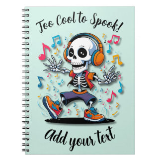 Cahier de notes Halloween - Squelette Breakdance
