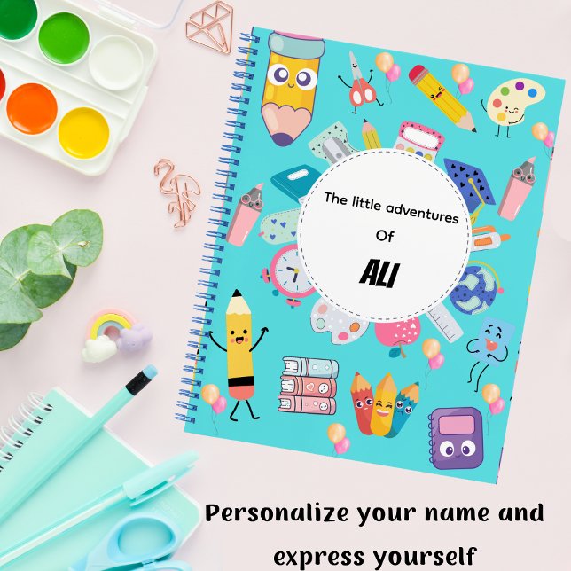Cahier de notes Kawaii Study Vibes pour enfants (Créateur téléchargé)