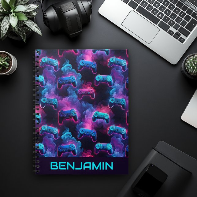 Cahier de notes personnalisé avec manette de jeu p (Créateur téléchargé)