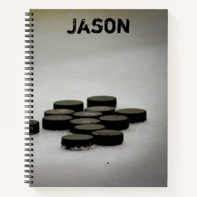 Cahier de palets de hockey sur glace scolaire (Devant)