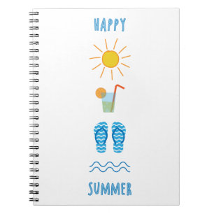 Cahier de photos d'été heureux