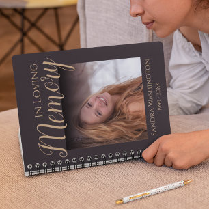 Cahier de photos spirale moderne pour invités mémo