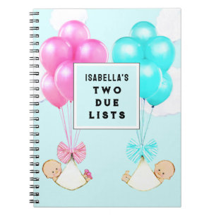 Cahier de planification de grossesse de jumeaux
