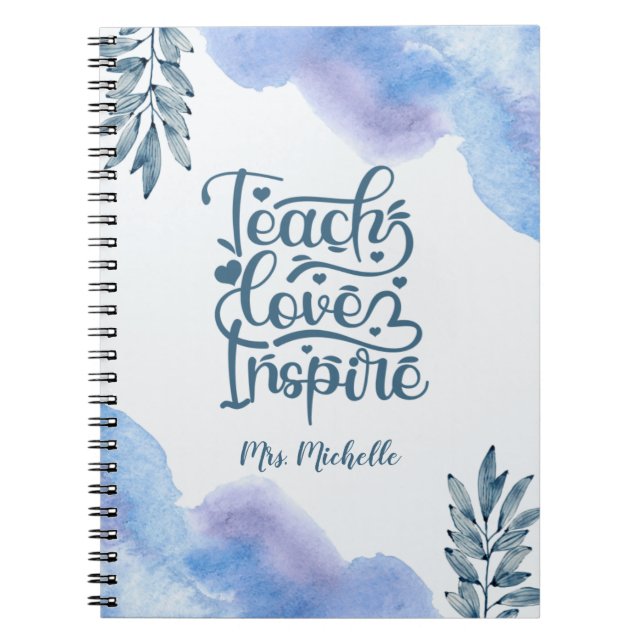 Cahier de planification pour enseignant avec citat (Devant)