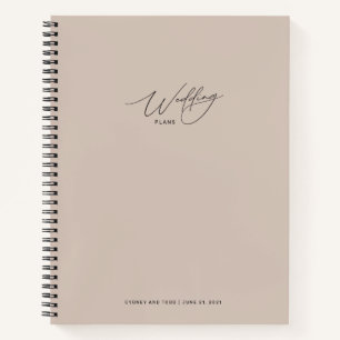 Cahier de plans de mariage Coco Pink