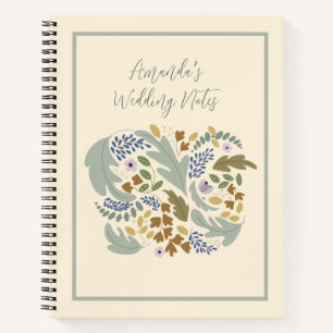 Cahier de plans de mariage sur le thème de l'autom