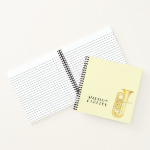 Cahier de professeur de musique pour tuba